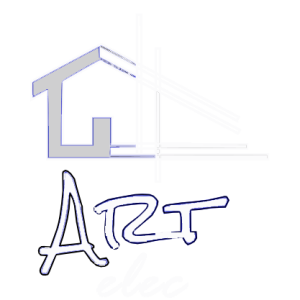 Logo Art Elec en blanc sur fond noir